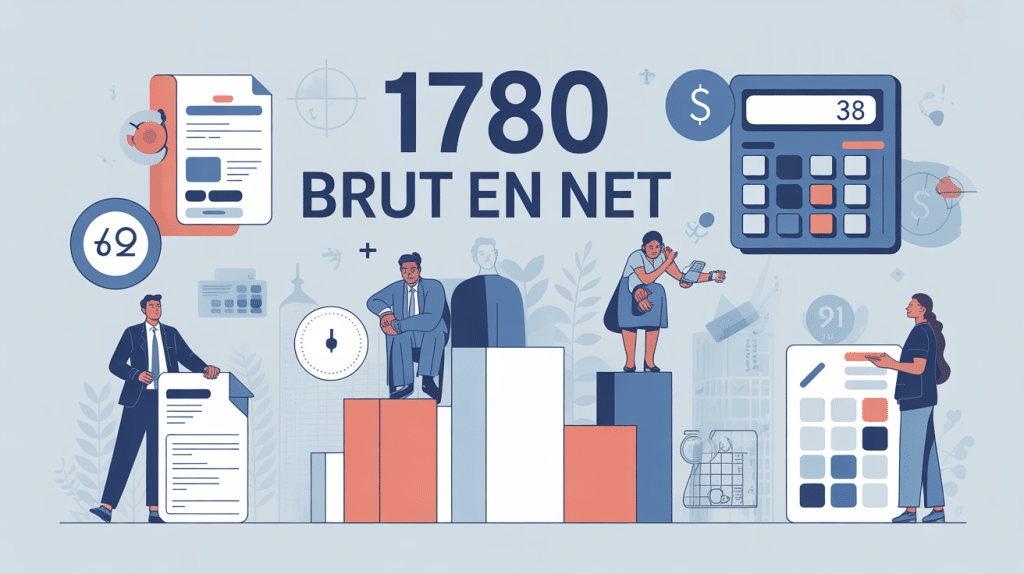 Illustration conversion 1780 brut en net fiche de paie