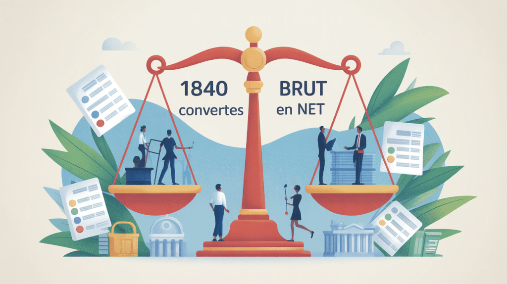 1840 brut en net conversion secteurs public privé temps partiel
