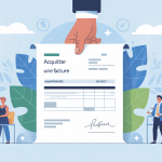 illustration acquitter une facture main document preuve