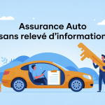 Assurance auto je n'ai pas de relevé d'information illustration dossier vide sur siège voiture