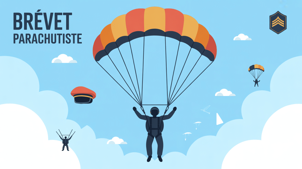 illustration brevet parachutiste civil et militaire