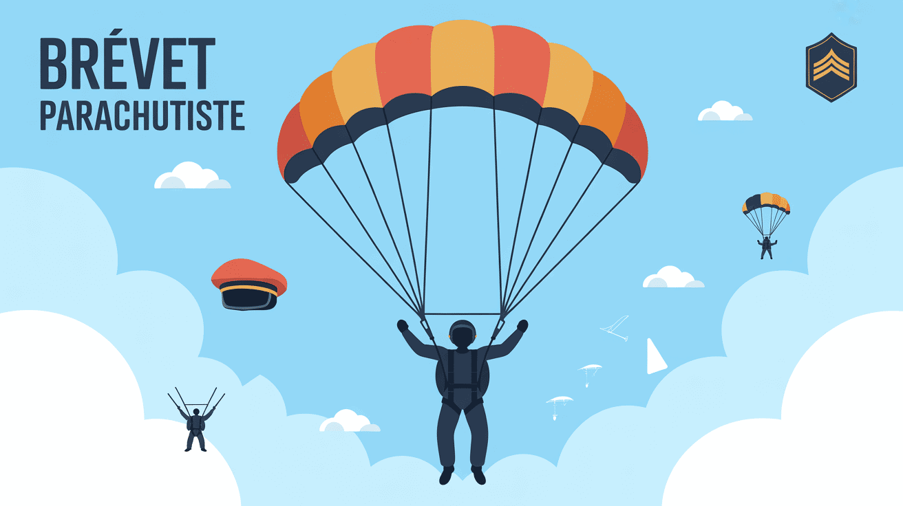 illustration brevet parachutiste civil et militaire
