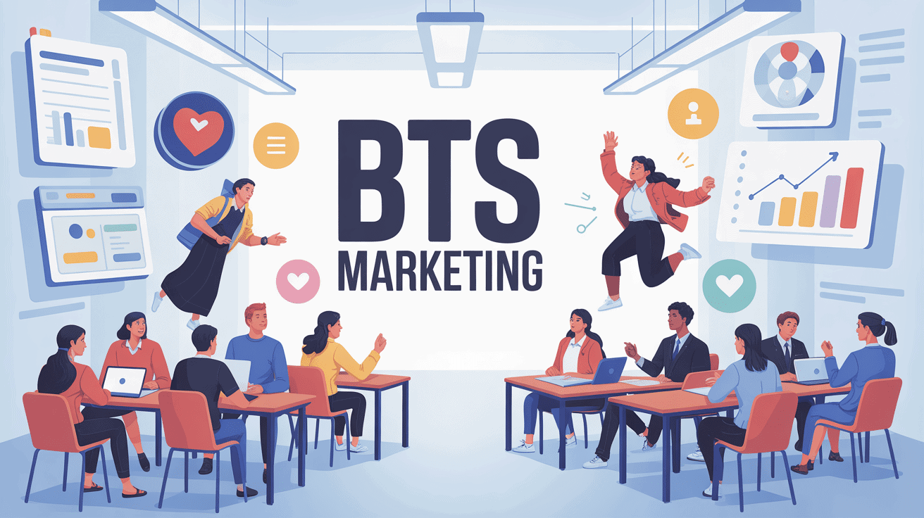 BTS marketing illustration étudiants commerce digital