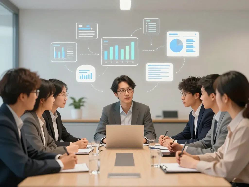 business review réunion équipe préparation