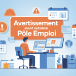 Illustration sur combien d'avertissement avant radiation pole emploi