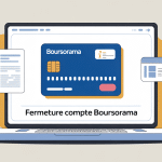 illustration comment fermer un compte boursorama ambiance sereine