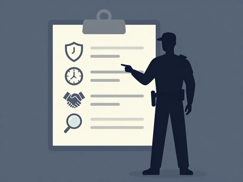 Attentes et qualités lettre de motivation agent de sécurité illustration