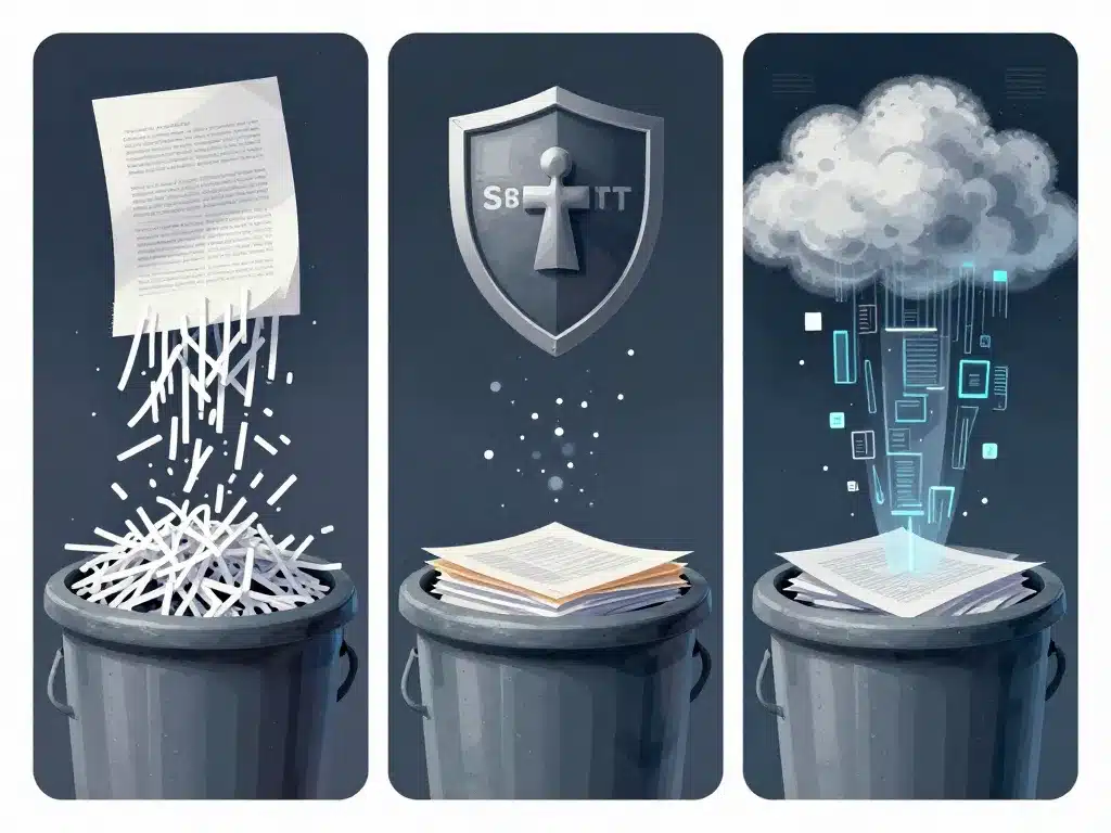 illustration destruction archives méthodes sécurité zones