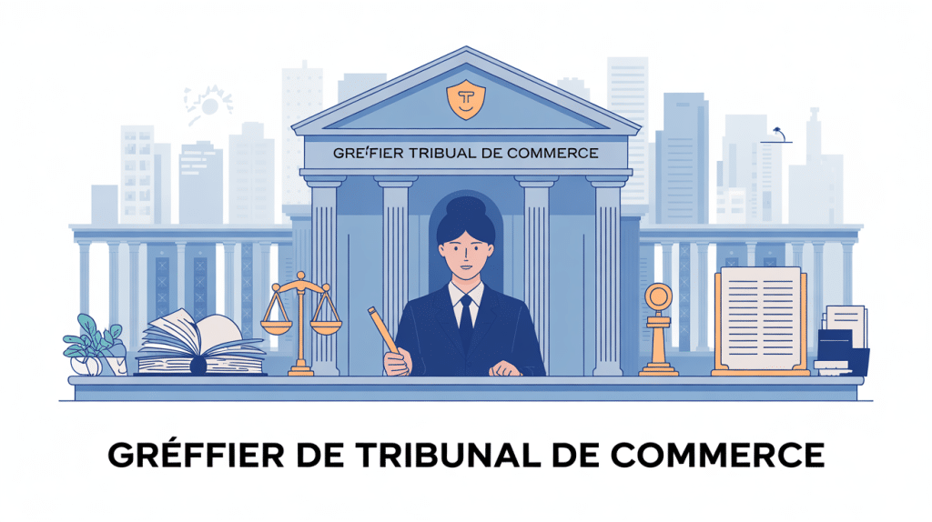 devenir greffier tribunal de commerce illustration tribunal registre