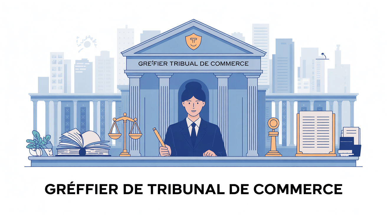 devenir greffier tribunal de commerce illustration tribunal registre
