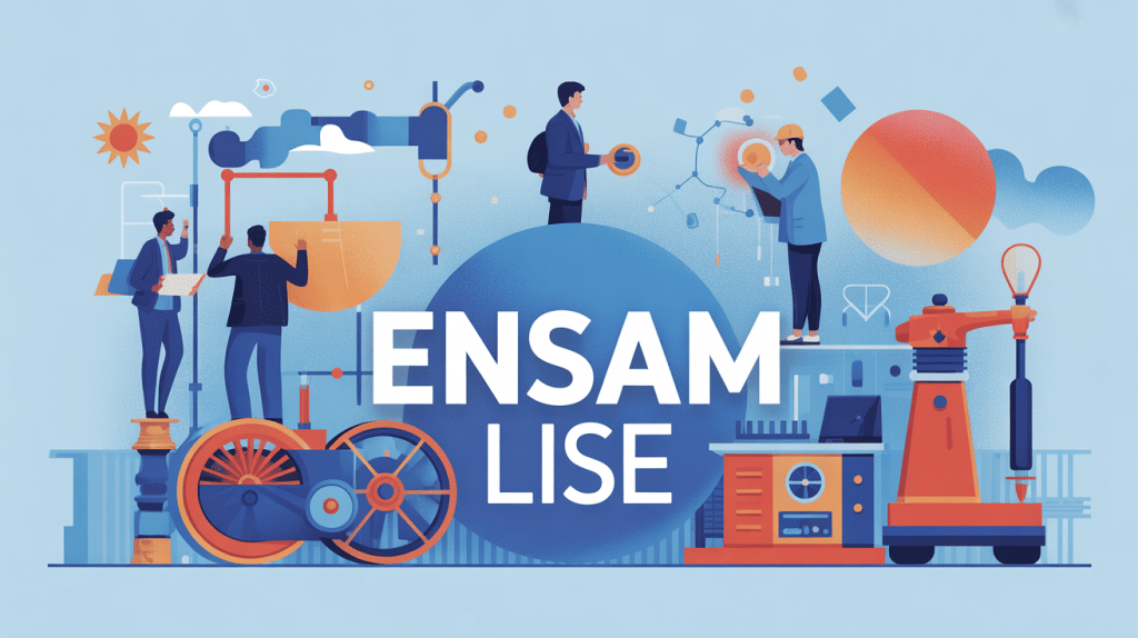 illustration campus ensam lise étudiants ingénieur