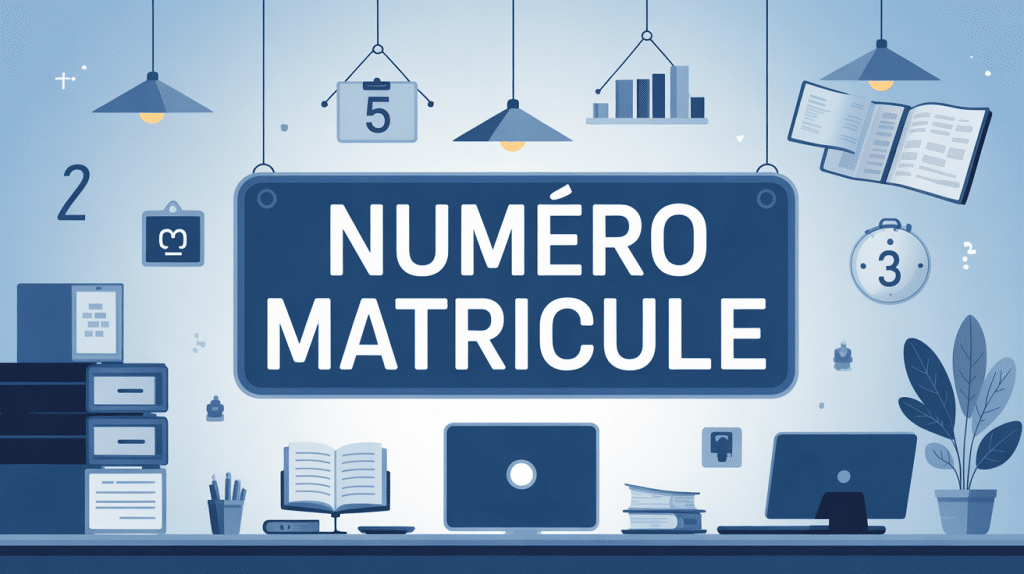 illustration administrative exemple de numéro matricule