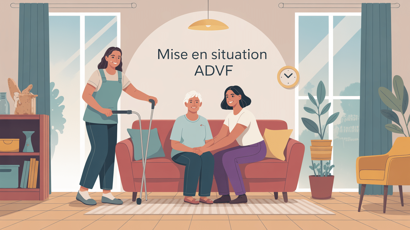 exemple mise en situation advf assistante aidant une personne âgée