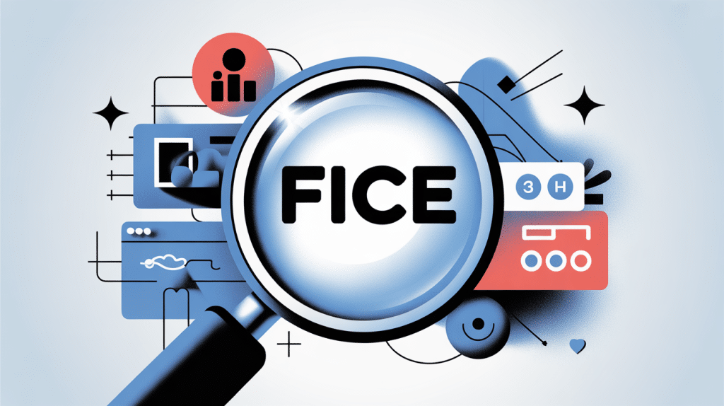 Illustration fice différents sens numériques
