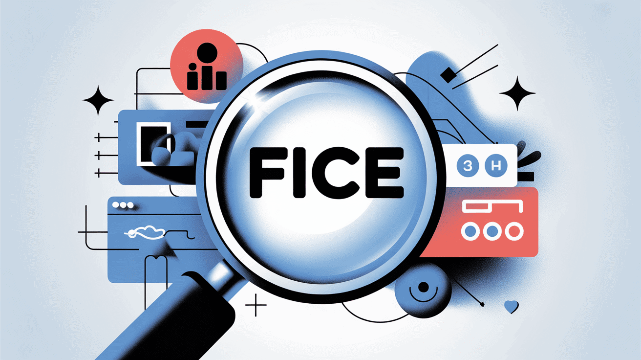 Illustration fice différents sens numériques