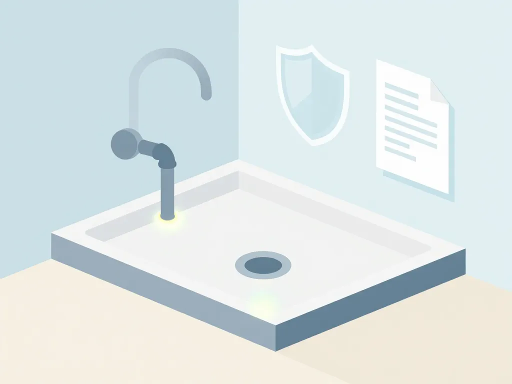 diagramme fuite sous bac à douche assurance points techniques