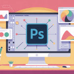 illustration centrale graphismes ps photoshop bureau créatif