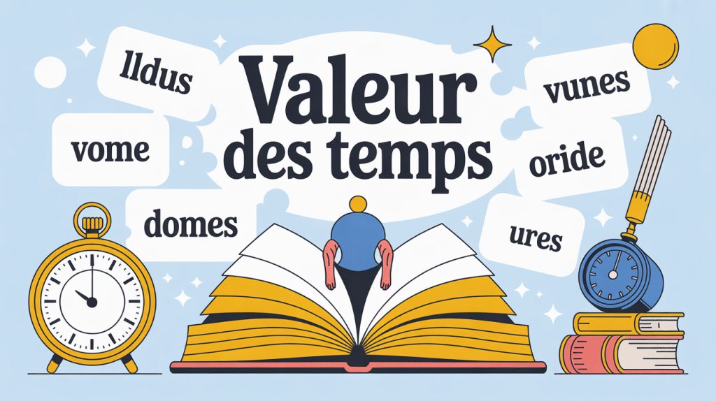 illustration la valeur des temps tableau conjugaison