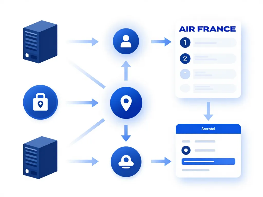 Diagramme IPN Air France notifications paiement sécurisé