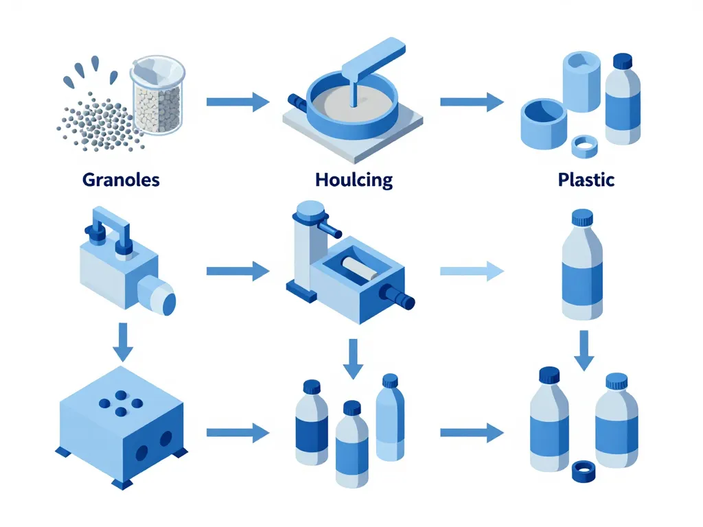 la plasturgie c'est quoi schéma transformation granules objets