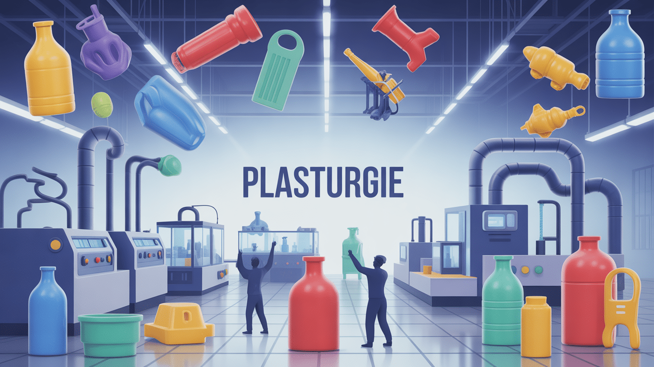 la plasturgie c'est quoi illustration usine objets plastiques