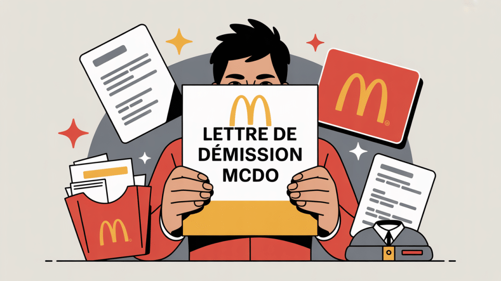 illustration lettre de demission mcdo ambiance professionnelle