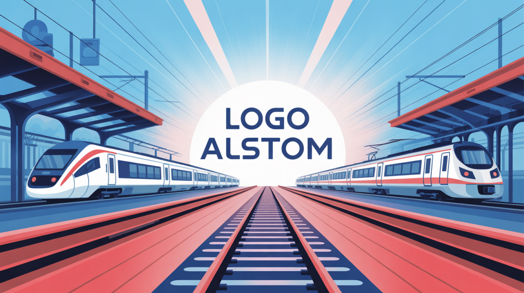 logo alstom identité visuelle modernisée secteur ferroviaire