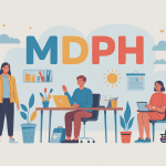 mdph avantage inconvenient illustration famille autour bureau administratif