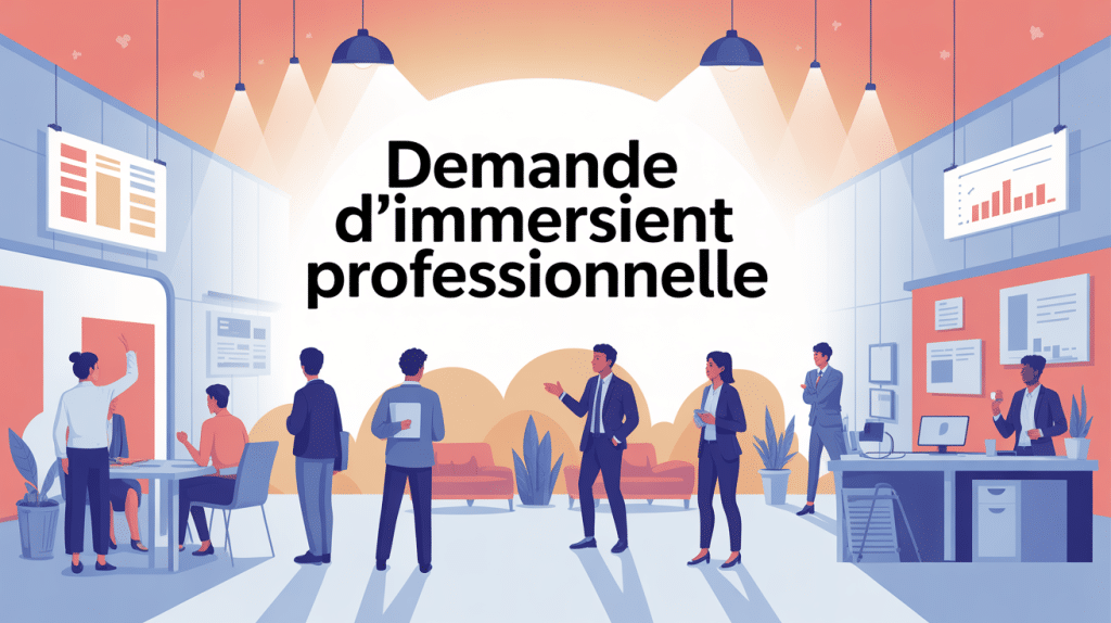 modèle demande d'immersion professionnelle illustration profil diversité