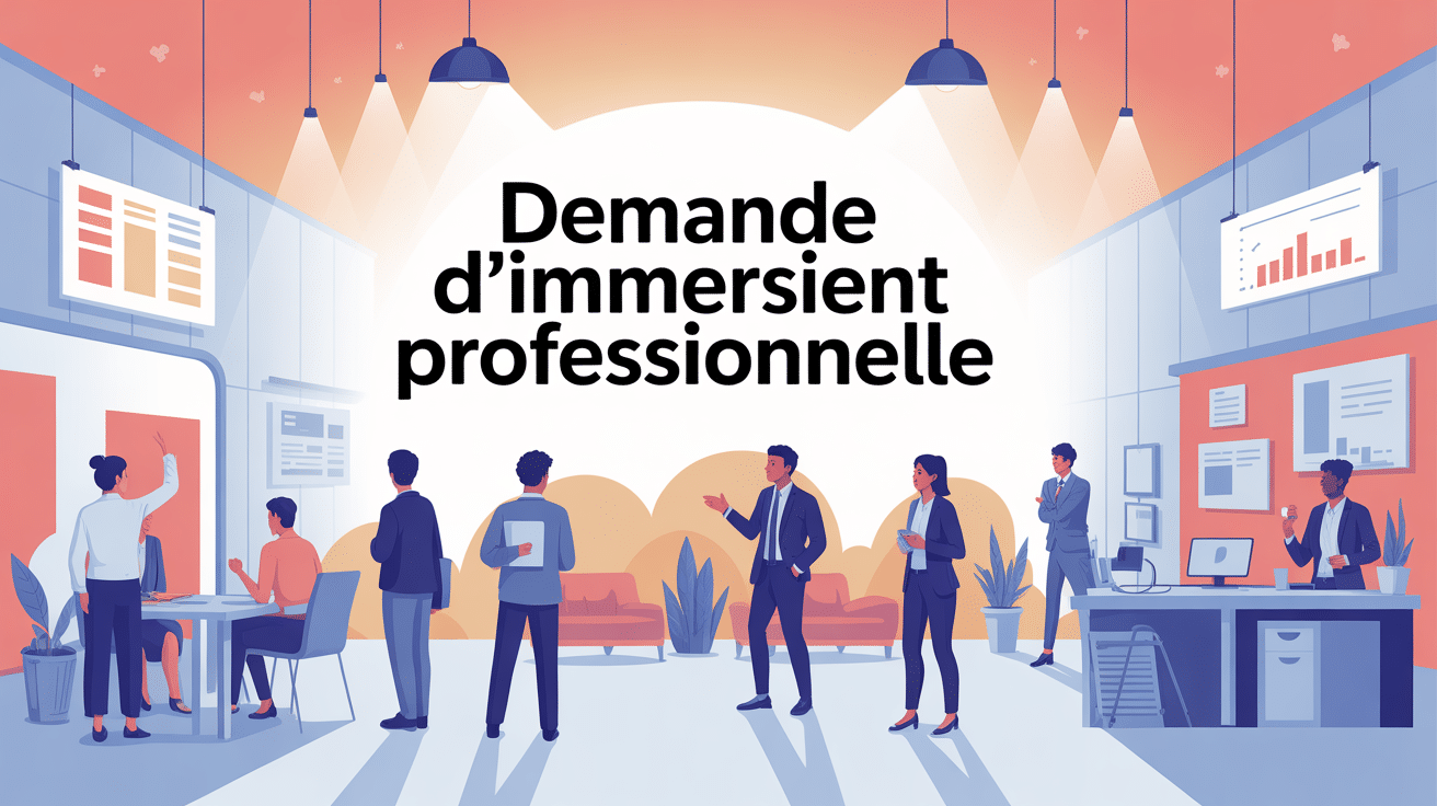 modèle demande d'immersion professionnelle illustration profil diversité