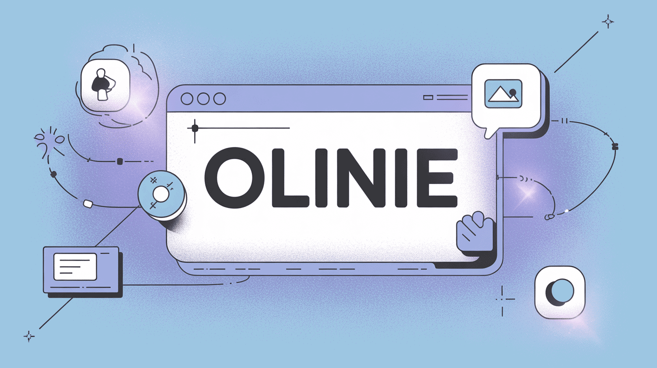 illustration olinie panneau numérique stylisé