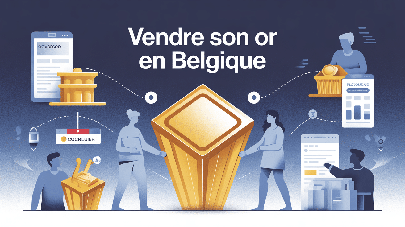 illustration processus où vendre son or au meilleur prix en belgique