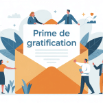 illustration prime de gratification en entreprise