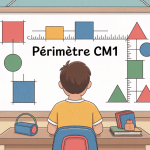 problème périmètre cm1 illustration élève salle classe