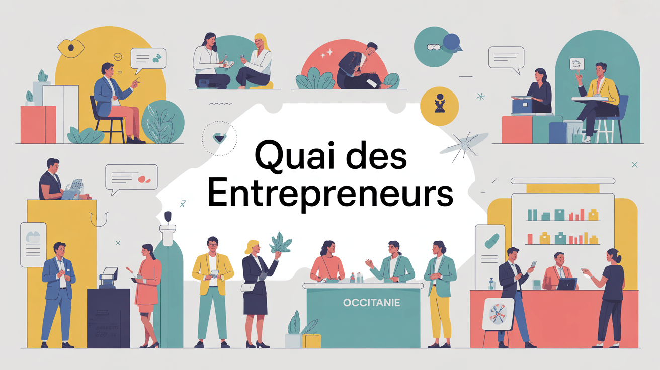 illustration quai des entrepreneurs salon occitanie