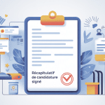 récapitulatif de votre candidature signé illustration validation Parcoursup