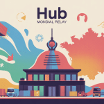 site hub harnes mondial relay illustration centre logistique hauts de france