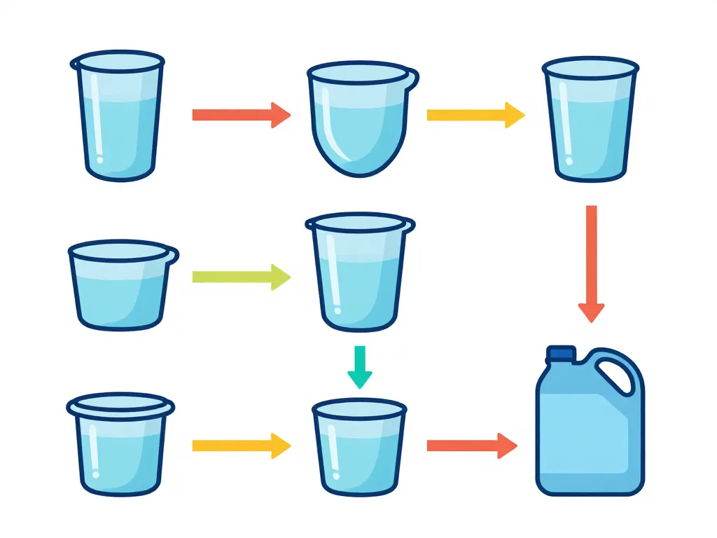 tableau de conversion litre concept diagramme conversion volumes