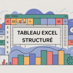 tableau de l Excel structuré, éléments de filtres et lignes dynamiques