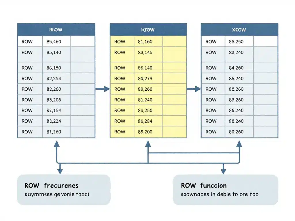 schéma tableau de l Excel, références structurées et fonction LIGNE