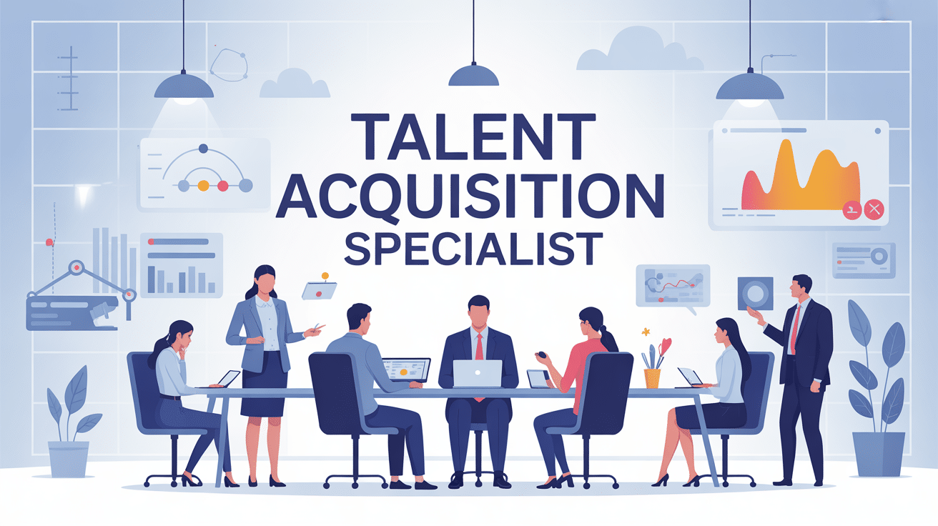 illustration talent acquisition specialist central bureau moderne