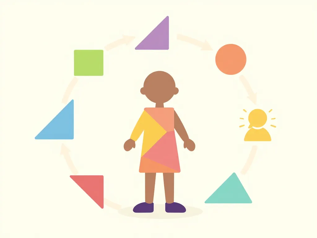 Tangram Montessori diagramme éducatif motricité logique