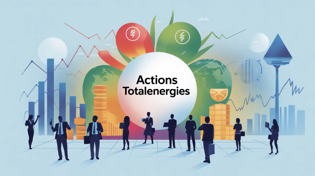 acheter des actions total aujourd'hui illustration vectorielle investissement