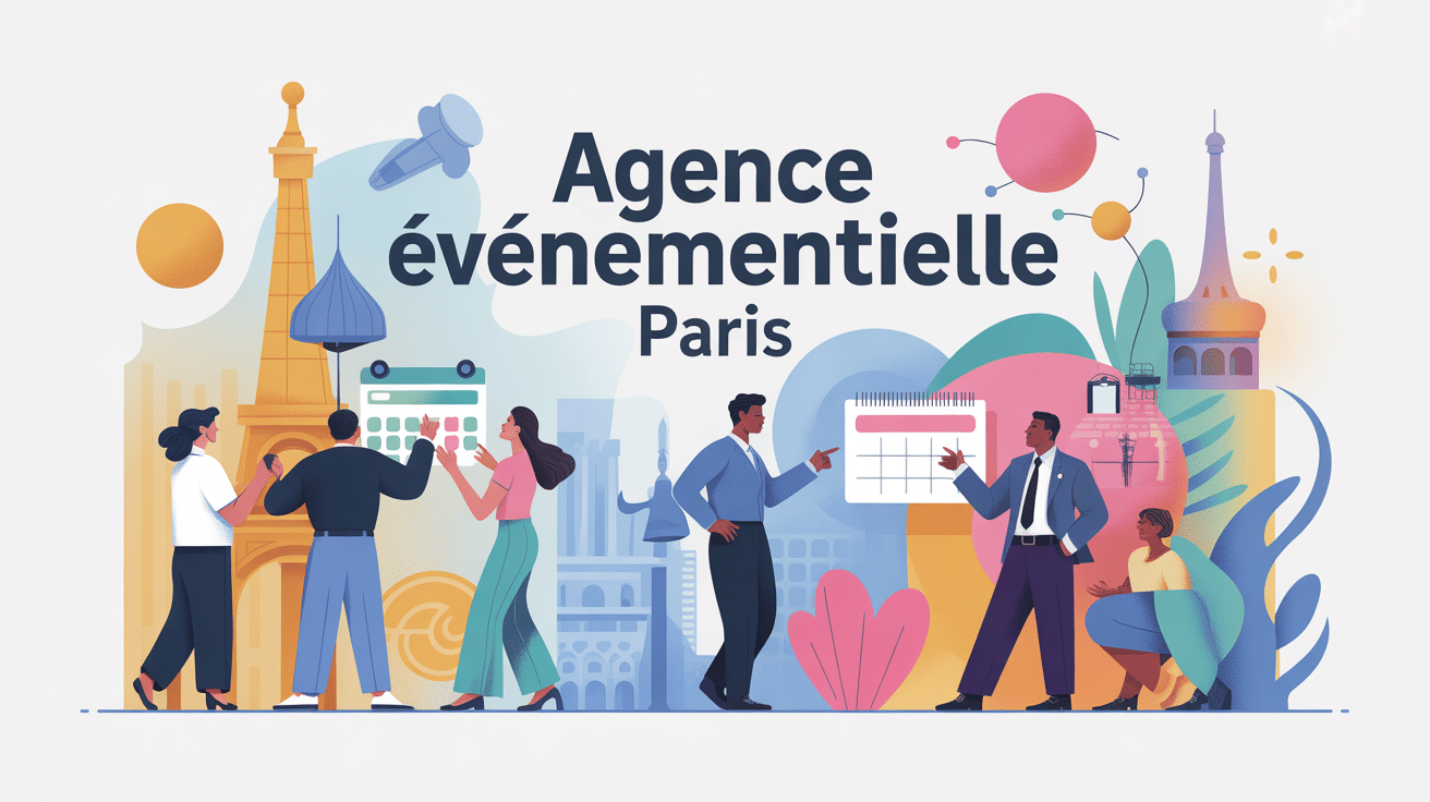 Illustration agence événementielle Paris planification événement