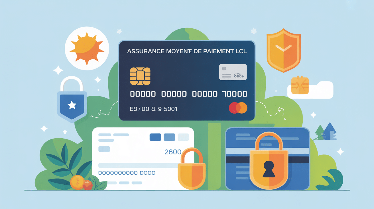 illustration assurance moyens de paiement lcl sécurité et protection