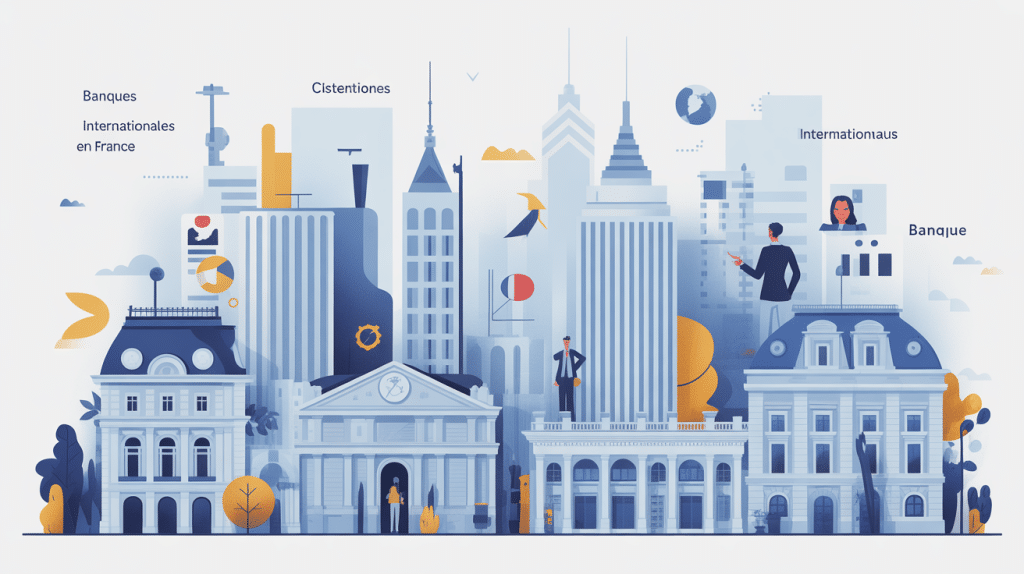 Vue panoramique banques internationales en france services clients