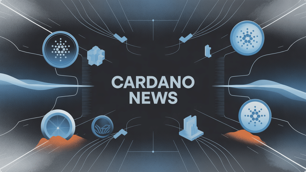 Cardano news illustration blockchain futuriste