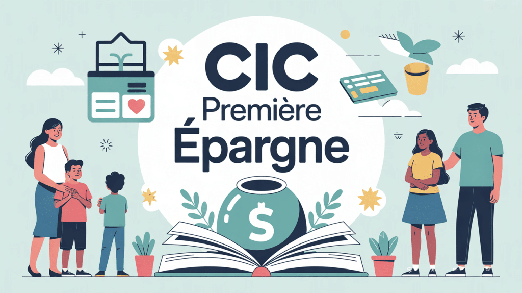 illustration cic livret première épargne famille jeunes