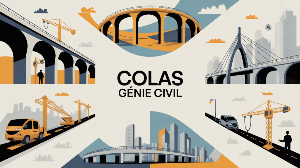 illustration colas génie civil infrastructures modernes