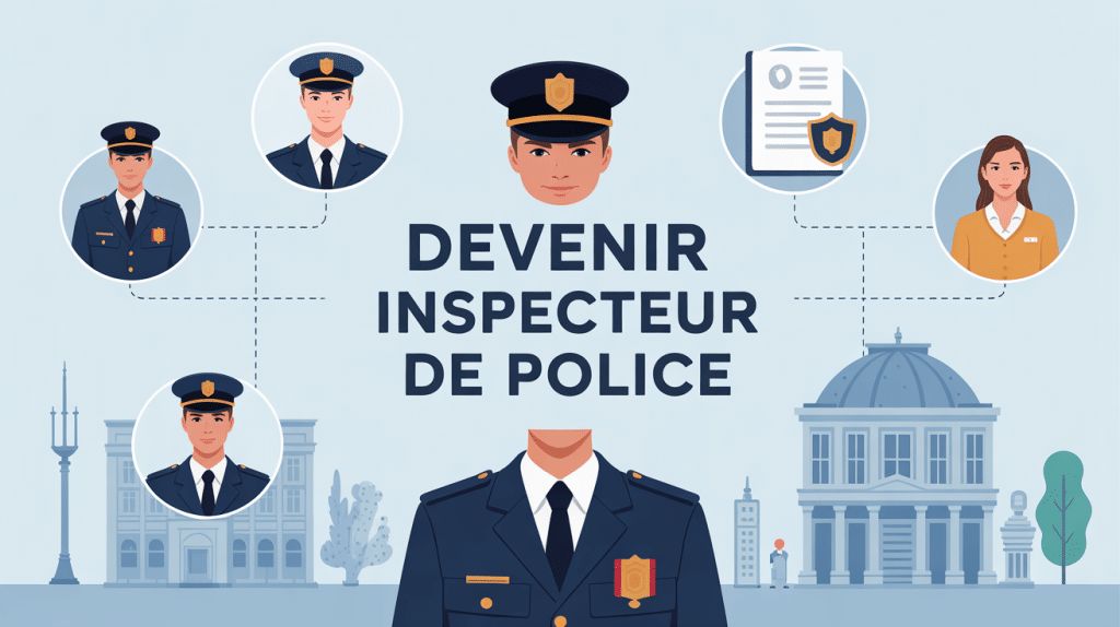 visuel comment devenir inspecteur de police étape par étape